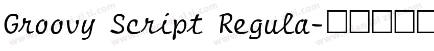 Groovy Script Regula字体转换